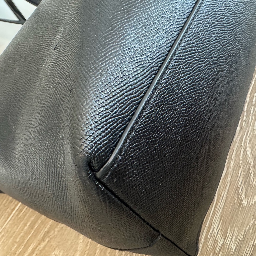 Coach Black Tote with Gold Accents - Picture 13 of 15